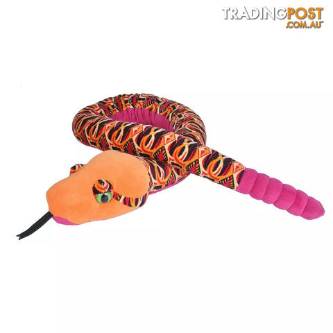 Wild Republic - Plush Snake Tribal Orange 137cm - Wr22190 - 092389221909