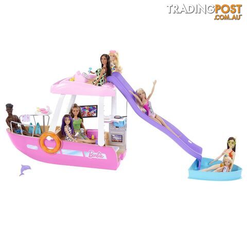 Barbie Dream Boat Playset With Pool Slide And 20+ Accessories - Mahjv37 - 194735095100