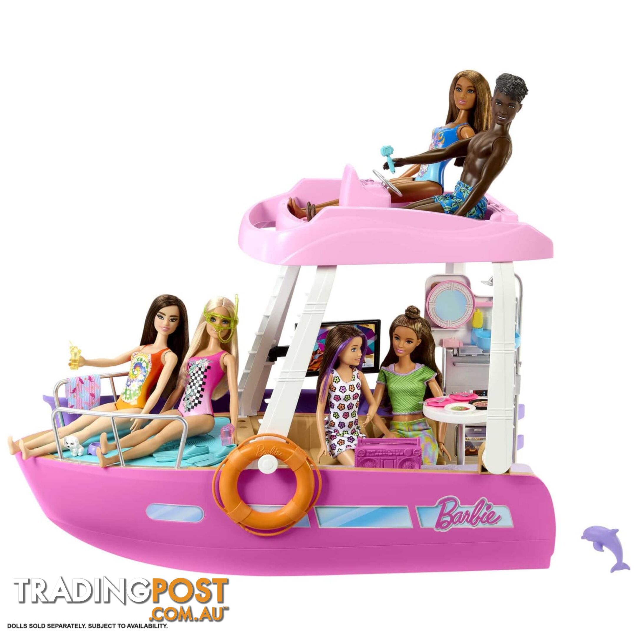 Barbie Dream Boat Playset With Pool Slide And 20+ Accessories - Mahjv37 - 194735095100