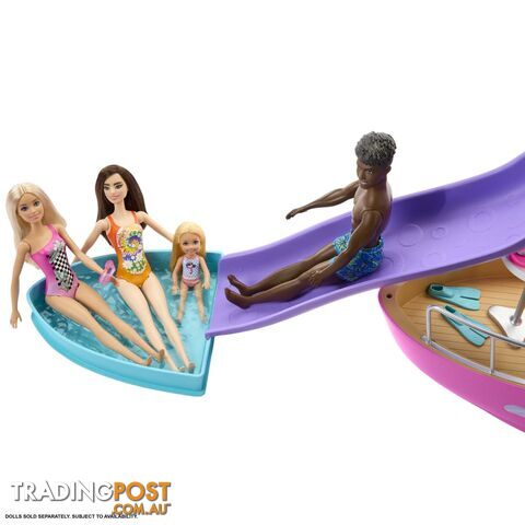 Barbie Dream Boat Playset With Pool Slide And 20+ Accessories - Mahjv37 - 194735095100