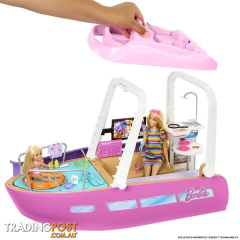 Barbie Dream Boat Playset With Pool Slide And 20+ Accessories - Mahjv37 - 194735095100