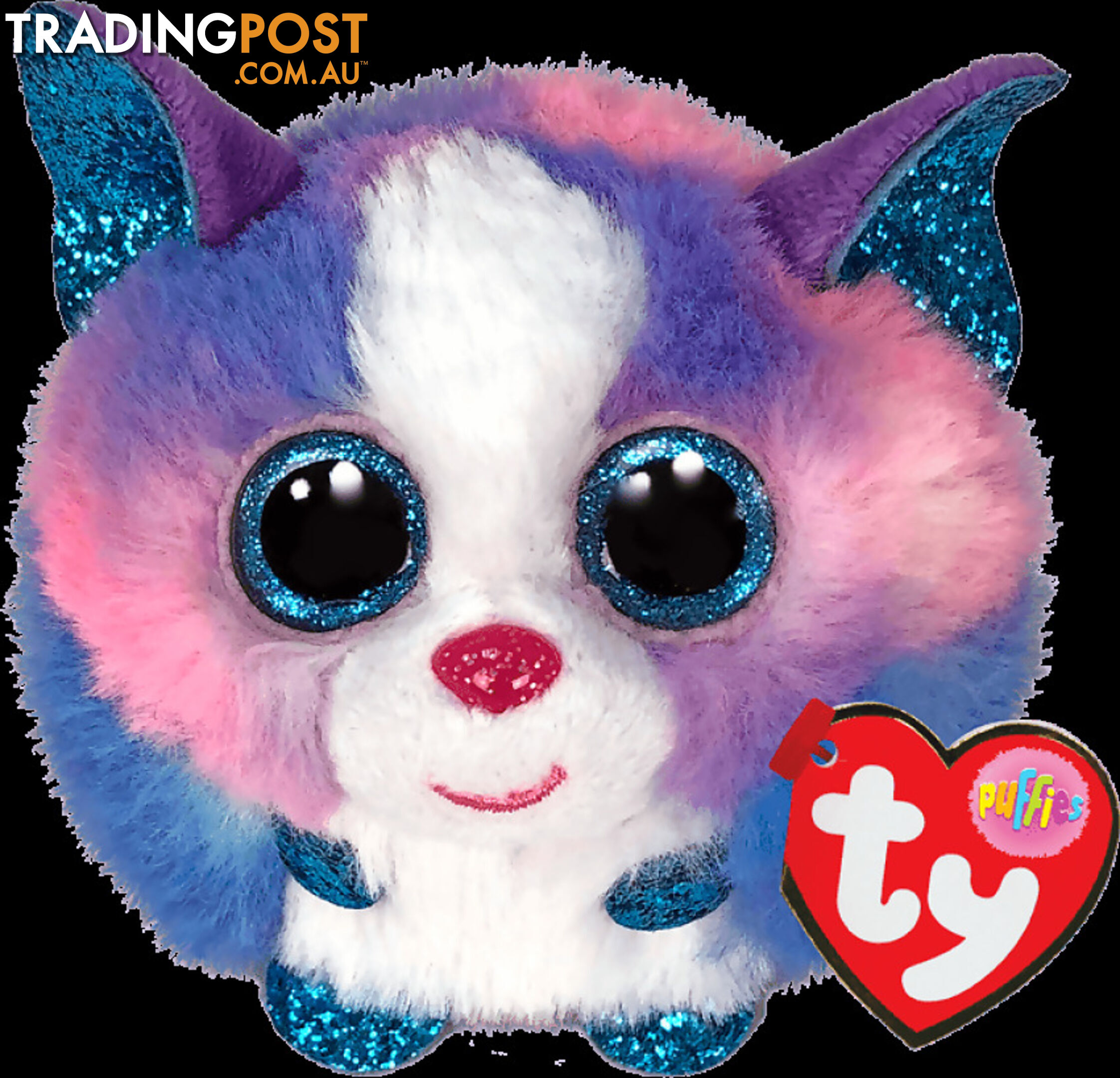 Ty - Beanie Ball Puffies - Cleo Multicolor Husky 10cm - Bg42521 - 008421425211