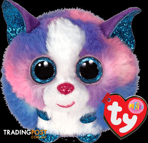 Ty - Beanie Ball Puffies - Cleo Multicolor Husky 10cm - Bg42521 - 008421425211