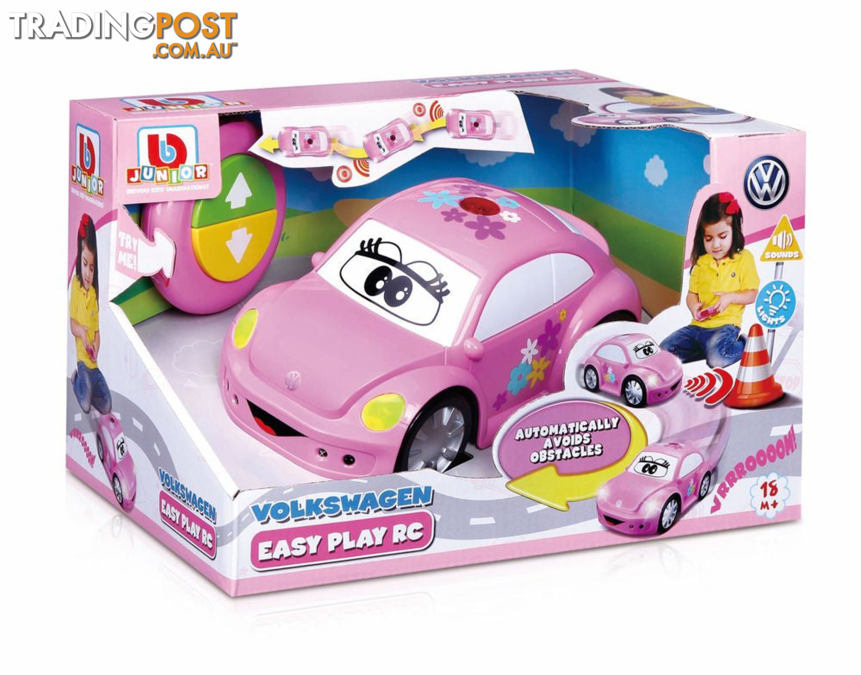 Bburago Baby Junior Easy Play Rc Beetle Volkswagen Pink - Zi44292003 - 4893998920032