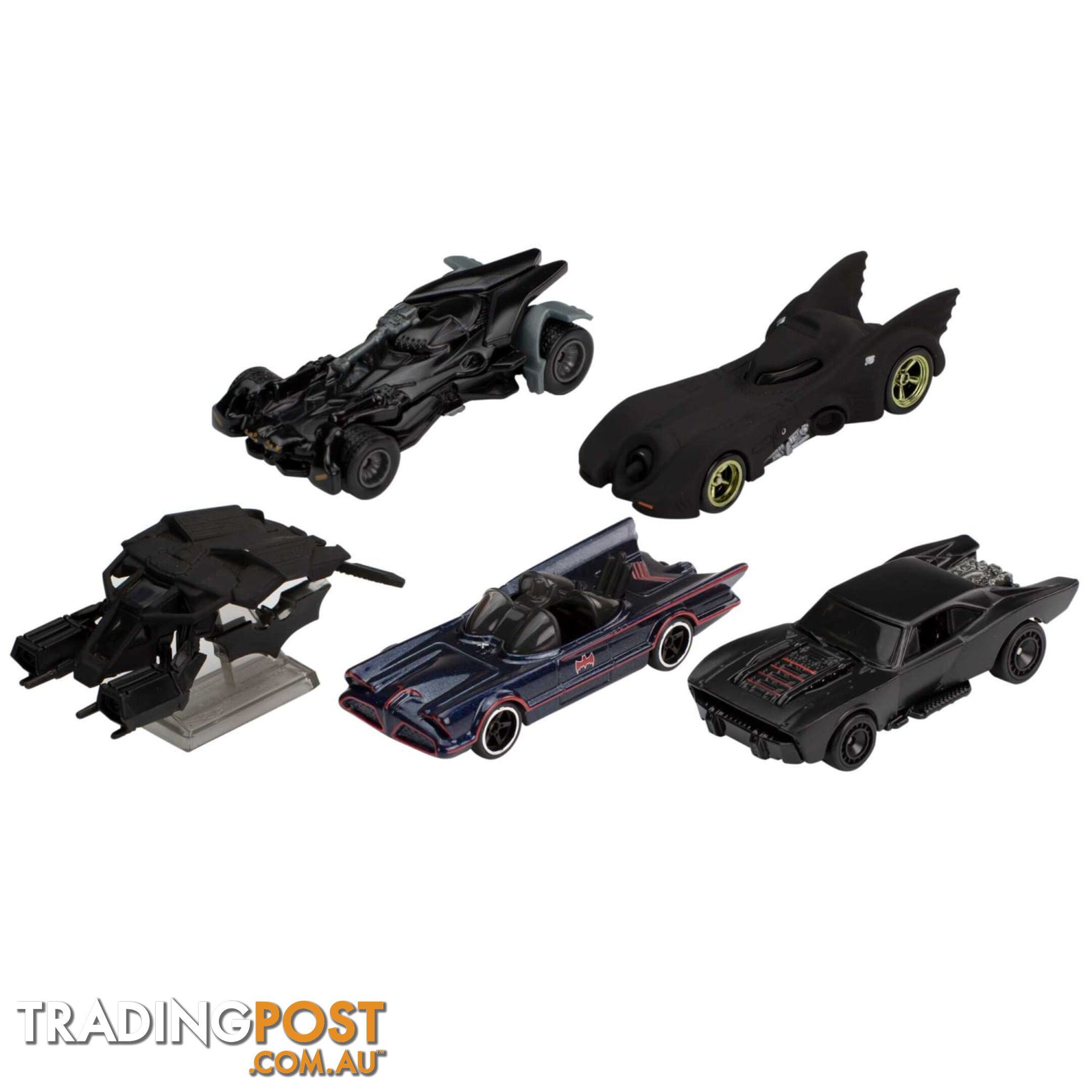 Hot Wheels® - Batman Bundle 5 Fan-favorite Batmobile Castings For Collectors - Magrm17 - 887961907469