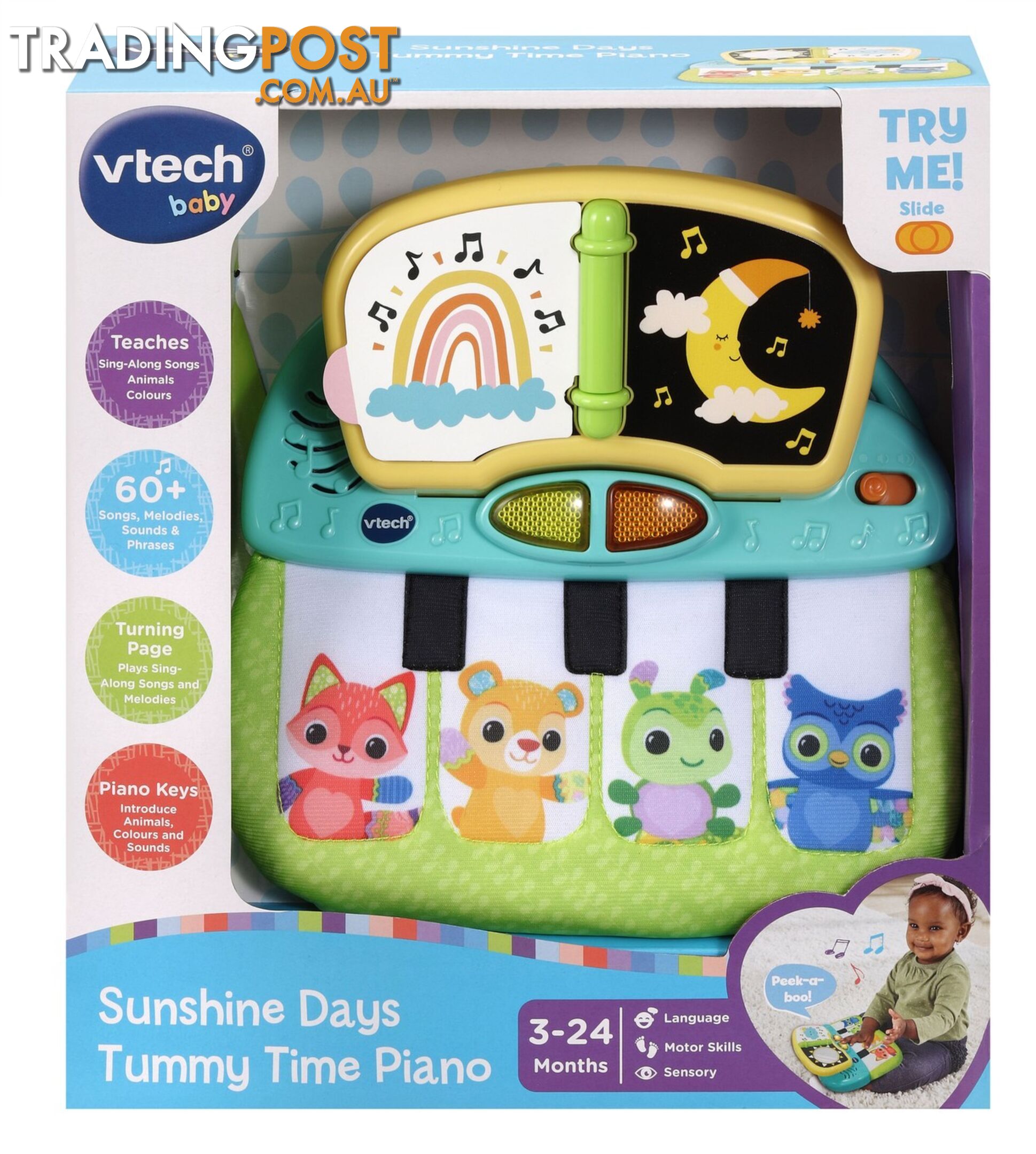 Vtech - Sunshine Days Tummy Time Piano - Tn80550403006 - 3417765504037