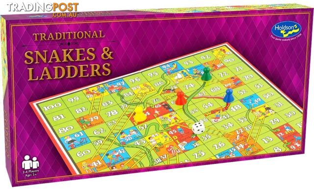 Holdson - Snakes And Ladders Board Game Holdson Jdhol129454 - 9414131129454