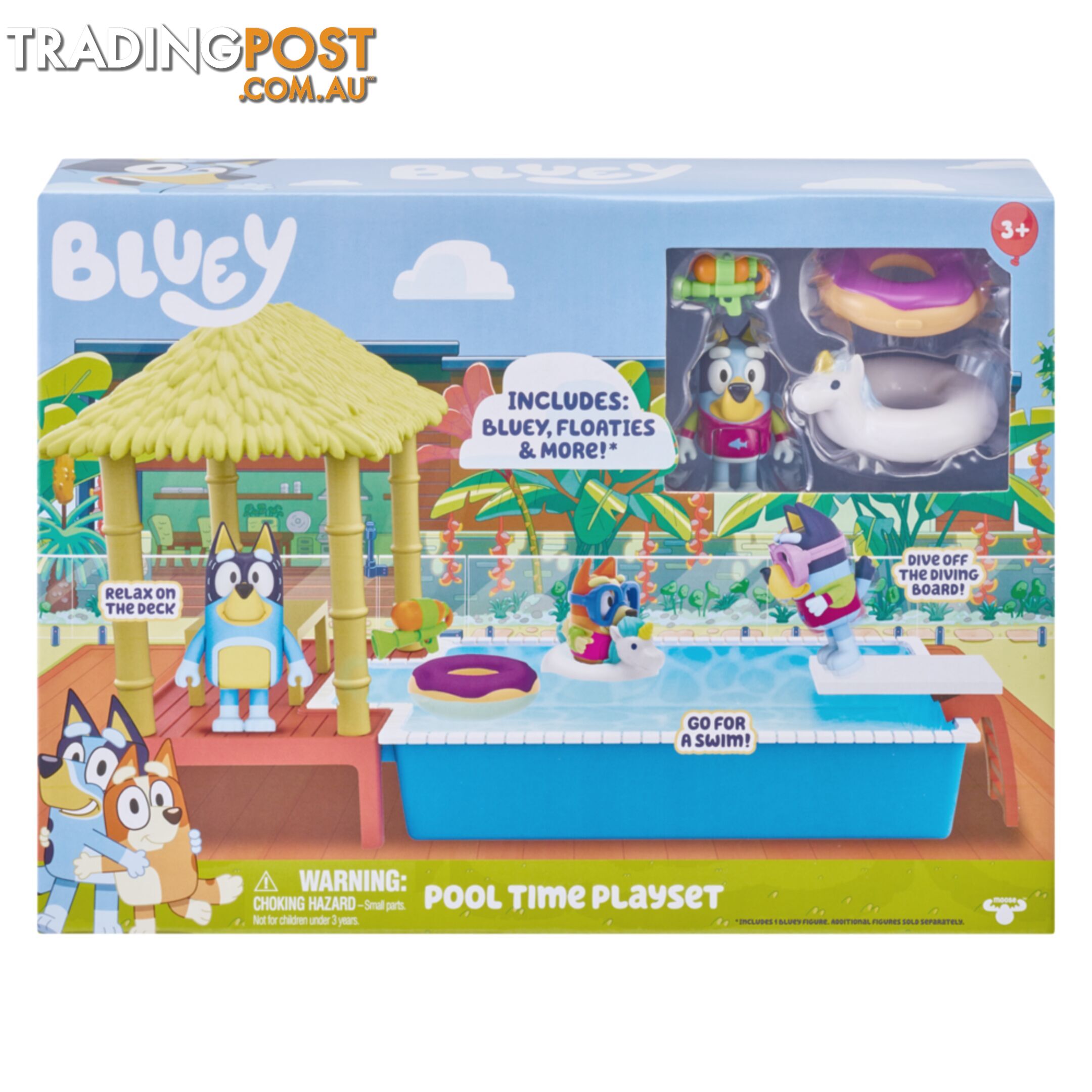 Bluey - Pool Time Fun Play Set Mj13065 - 630996130650