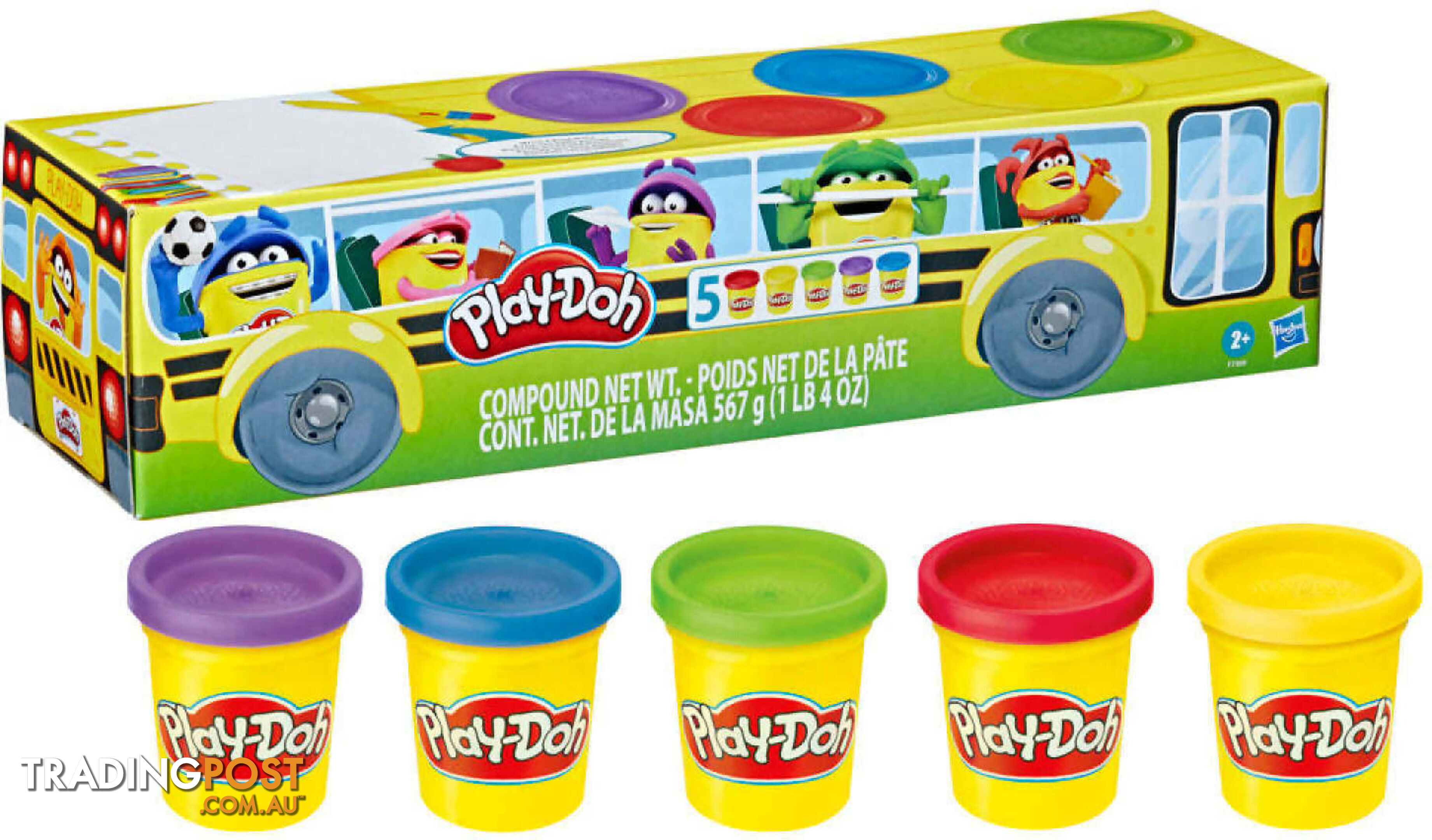 Play-doh - School Bus Back To School 5 Pack - Hbf7368as01 - 195166218601