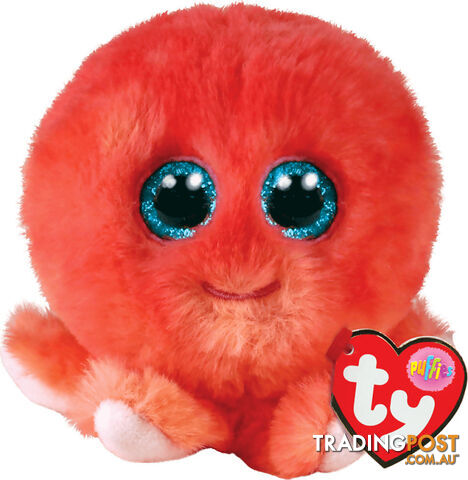 Ty Beanie Boos Balls - Sheldon Coral Octopus - Puffies - Bg42527 - 008421425273