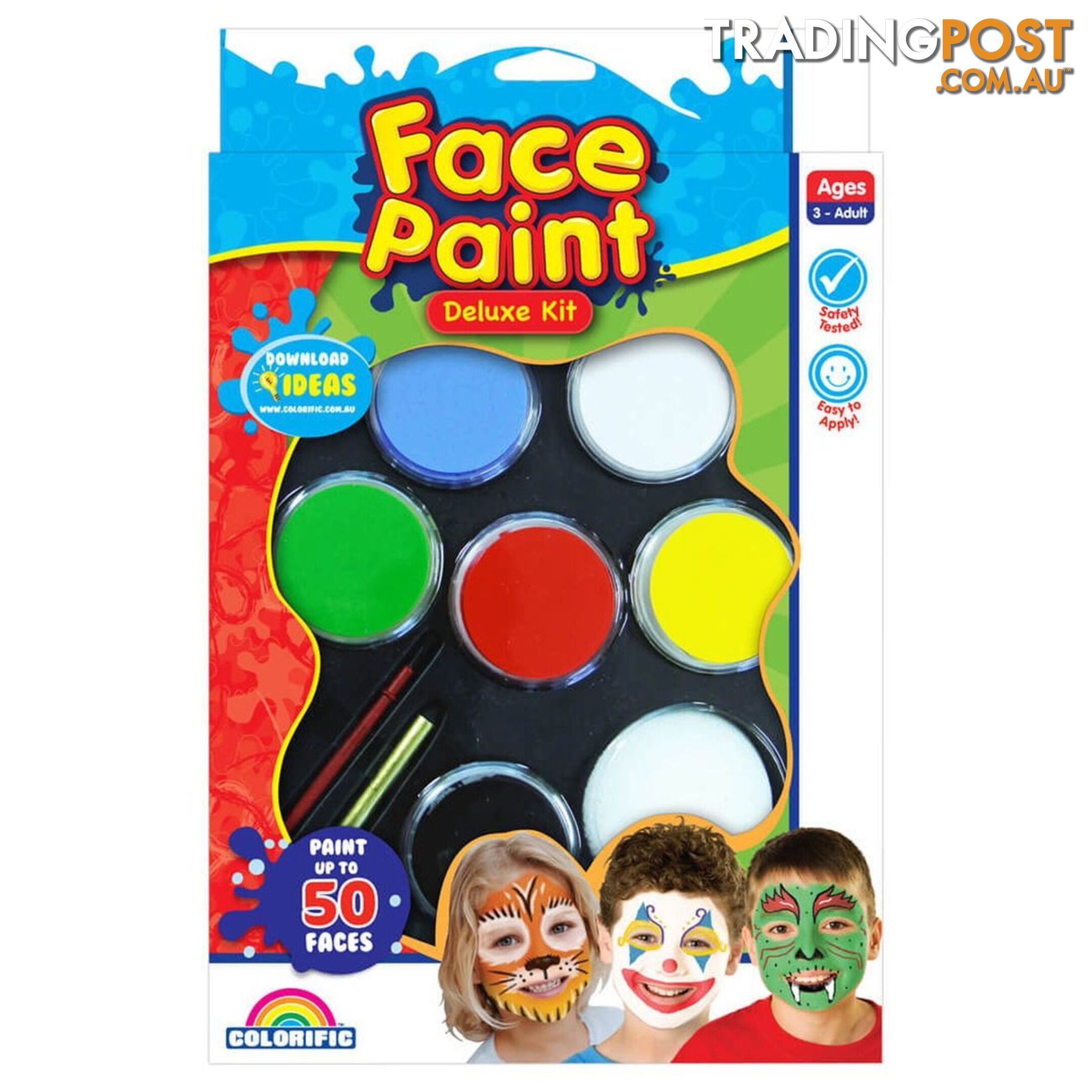 Colorific Face Paint Deluxe Kit Cf100102 - 9314812100102