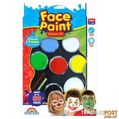 Colorific Face Paint Deluxe Kit Cf100102 - 9314812100102