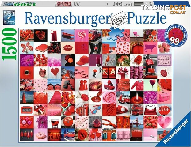 Ravensburger - 99 Beautiful Red Things Jigsaw Puzzle 1500pc - Mdrb16215 - 4005556162154