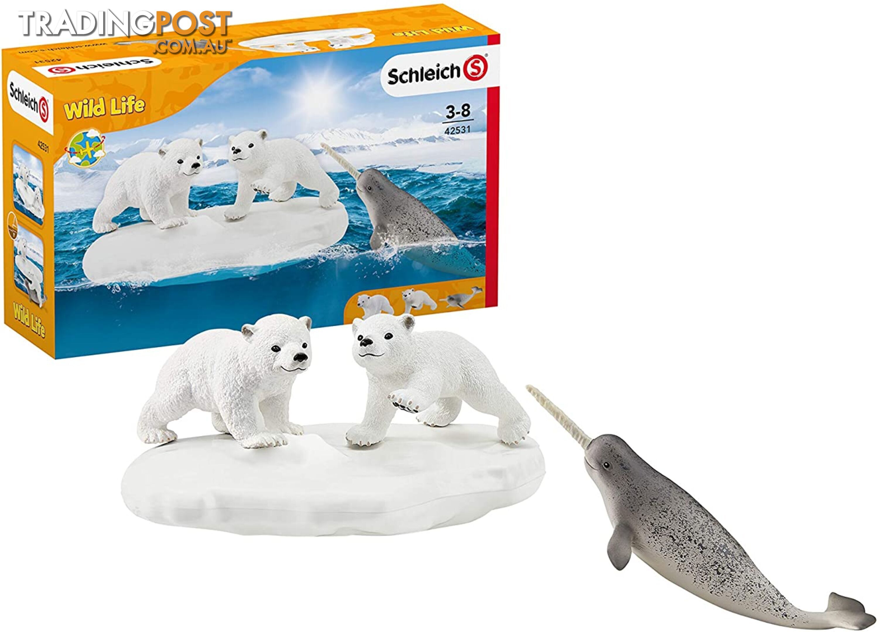 Schleich - Wild Life Polar Playground 4 Piece Playset Sc42531 - 4059433277714