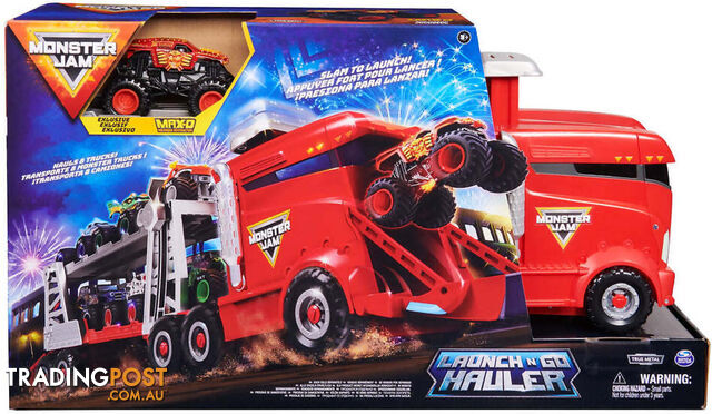 Monster Jam - 1:64 Launch N Go Hauler - Spin Master Si60688319 - 778988500989