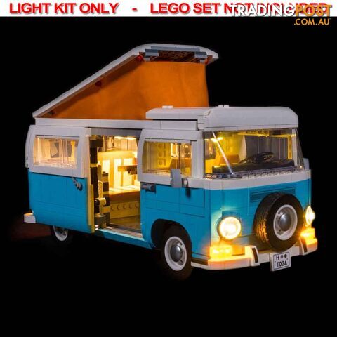 LIGHT KIT for LEGO Volkswagen T2 Camper Van 10279 - Light My Bricks - 744109767449