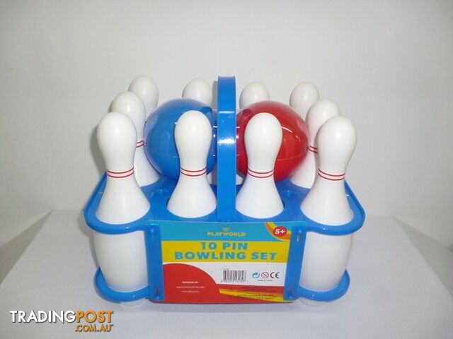 Playworld - 10 Pin Toy Bowling Playset Art61161 - 841210131326