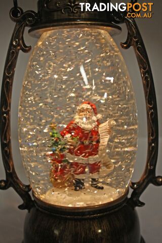 Cotton Candy - Xmas Brass Oval Lantern Santa List - Ccxac019 - 9353468011547