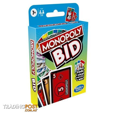 Monopoly Bid Hasbro - Hbf16990751 - 630509985890