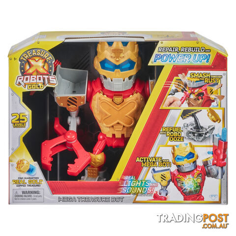 Treasure X - Robots Gold   Mega Treasure Bot With Real Lights And Sounds - Mj41681 - 630996416815