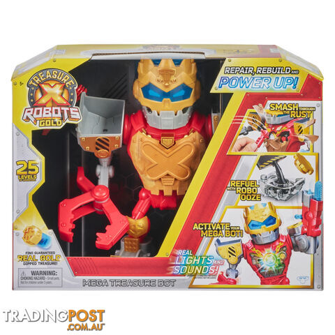 Treasure X - Robots Gold   Mega Treasure Bot With Real Lights And Sounds - Mj41681 - 630996416815