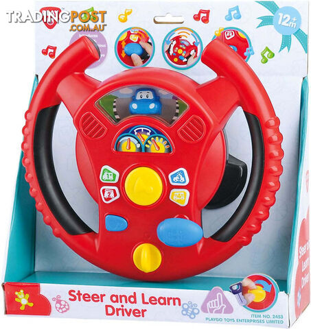 Playgo Toys Ent. Ltd. - Battery Operated Steer & Learn Driver - Art65468 - 4892401024534