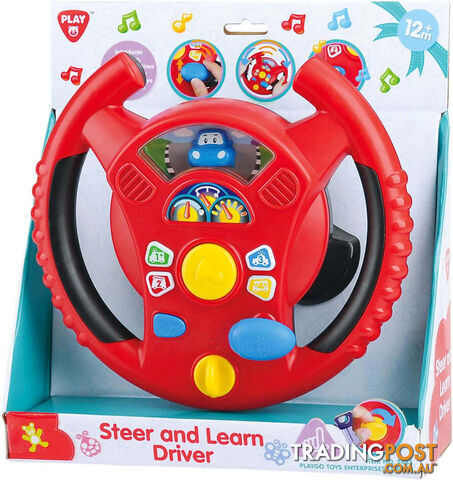 Playgo Toys Ent. Ltd. - Battery Operated Steer & Learn Driver - Art65468 - 4892401024534