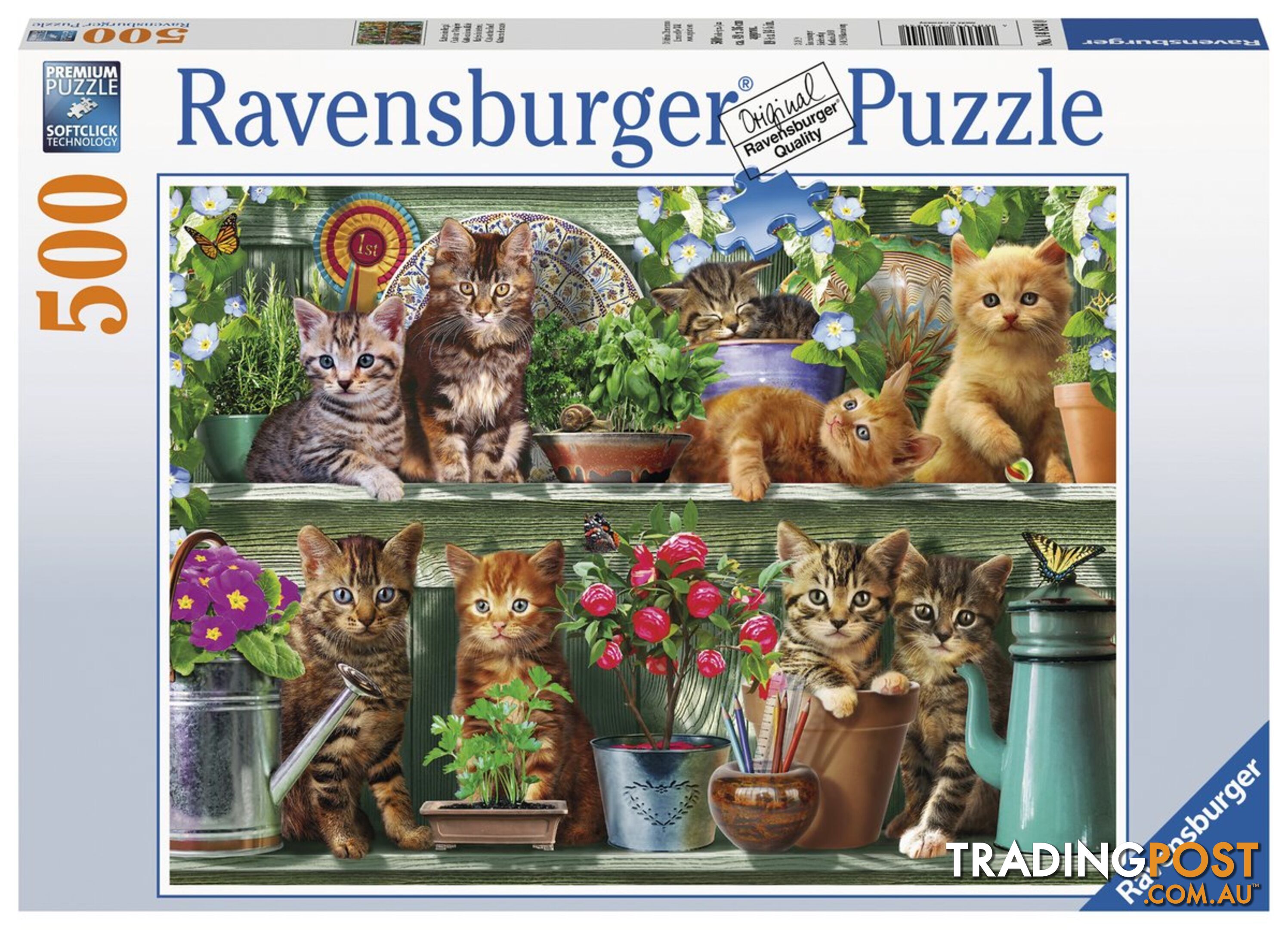 Ravensburger - Cats On The Shelf Jigsaw Puzzle 500 Piece Rb14824 - 4005556148240