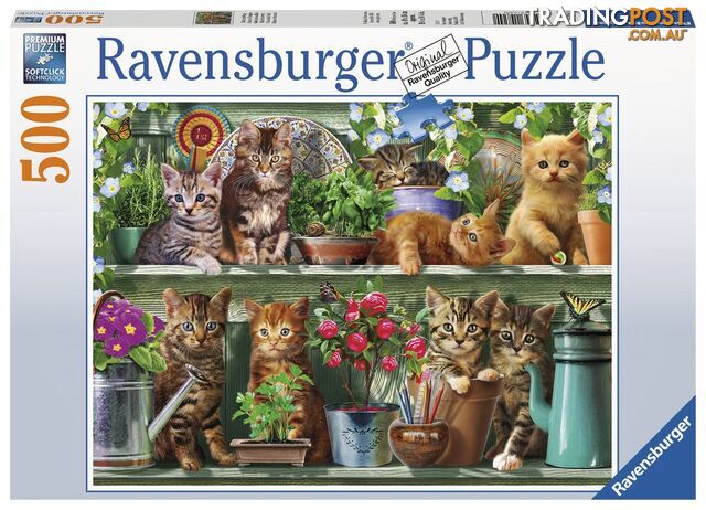 Ravensburger - Cats On The Shelf Jigsaw Puzzle 500 Piece Rb14824 - 4005556148240