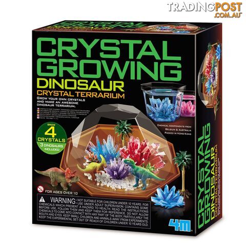 4m - Crystal Growing - Dinosaur Crystal Terrarium Jpfsg3926 - 4893156039262