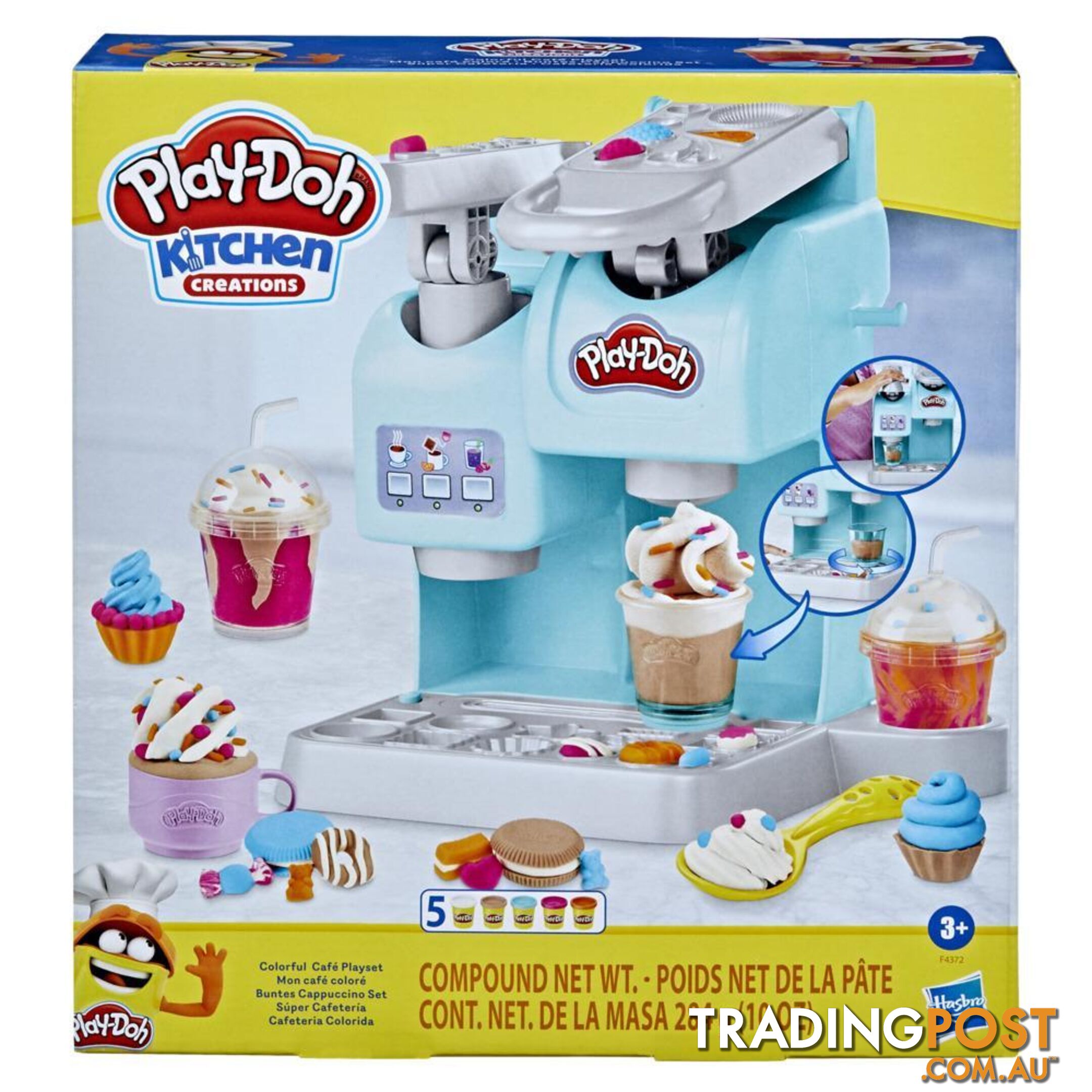 Play-doh - Kitchen Creations Colourful Cafe Playset Hasbro - Hbf43725l00 - 5010994111960
