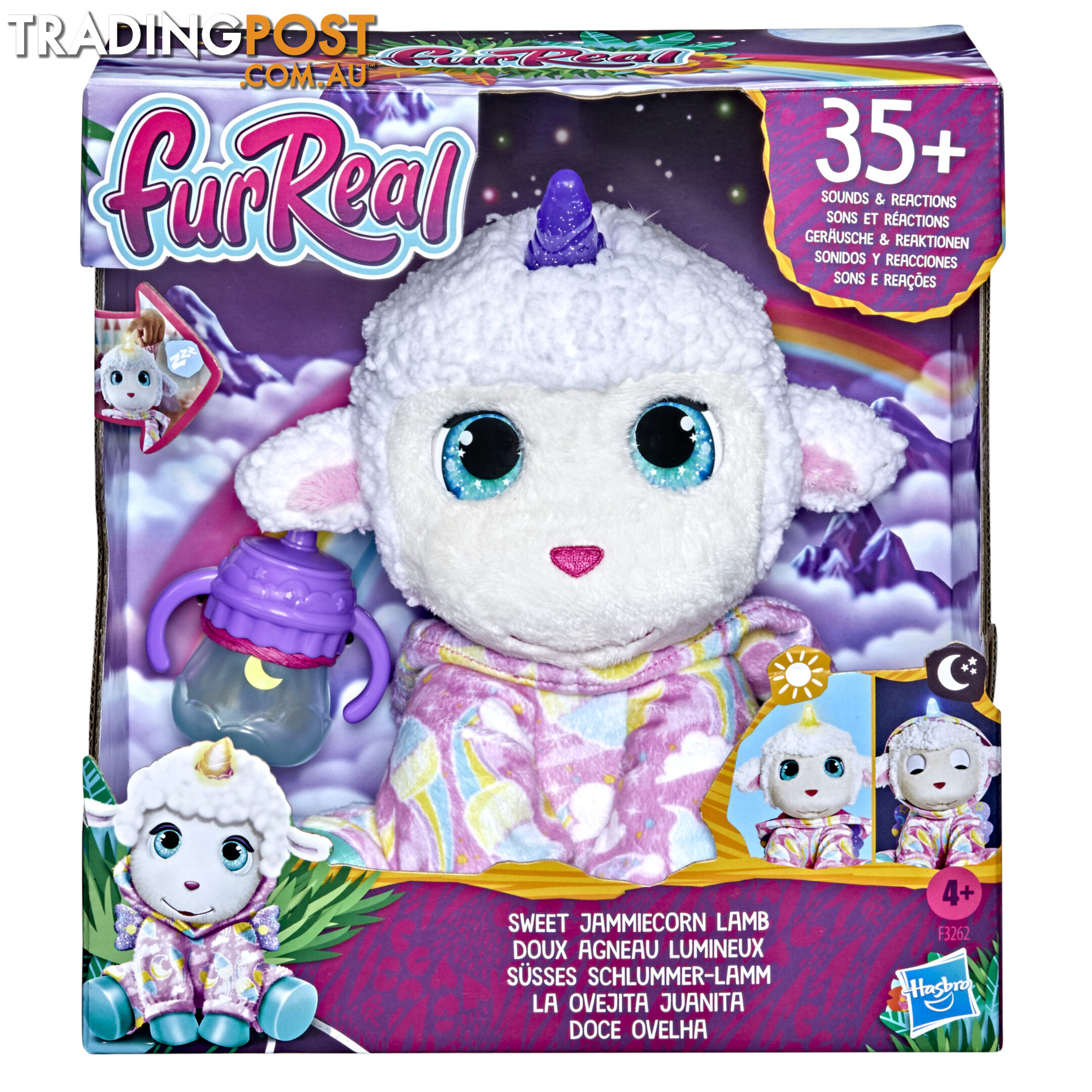 FurReal Sweet Jammiecorn Lamb Interactive Plush F3262 - 5010993879854