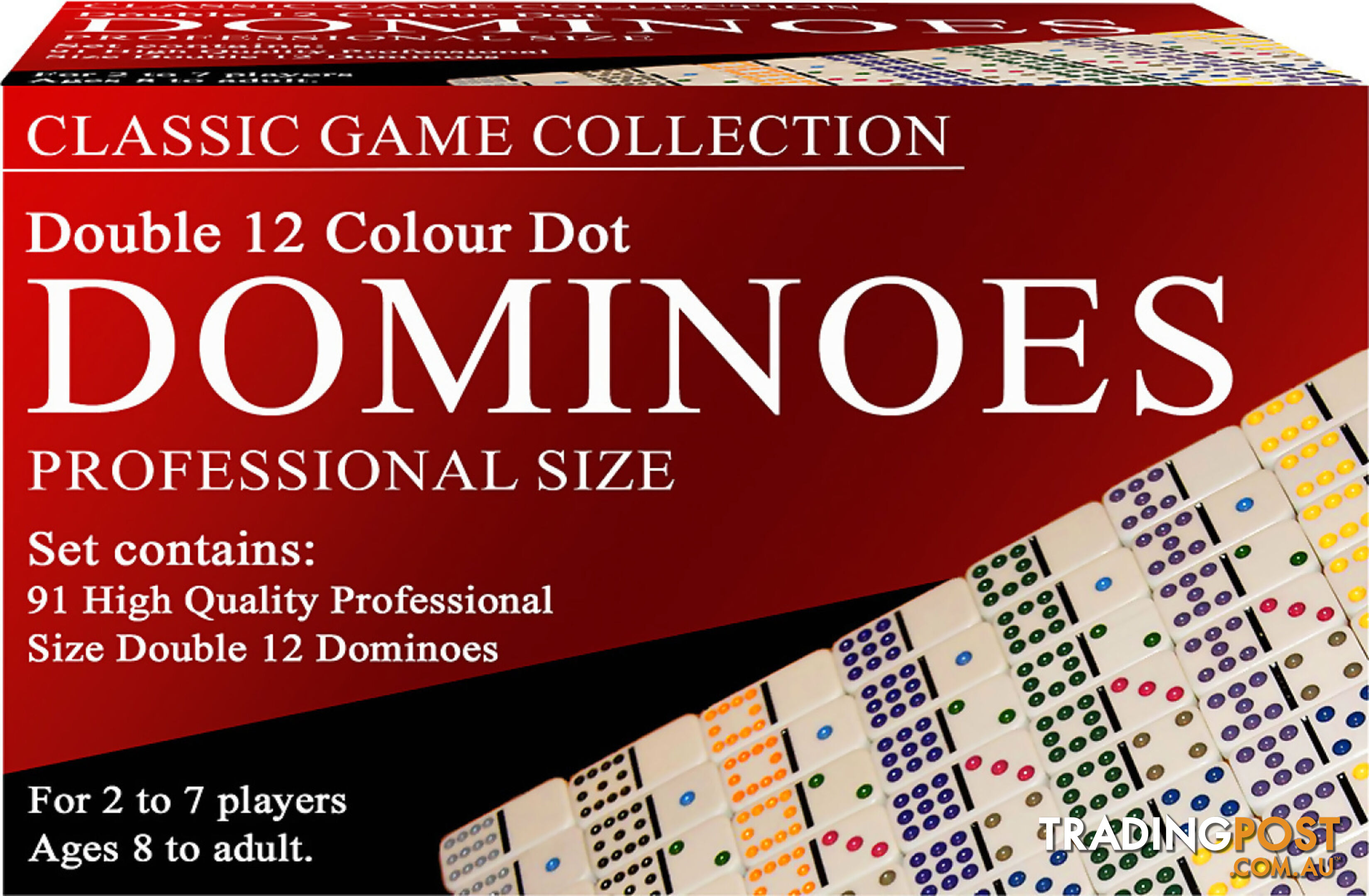 Dominoes Colour Dot Double 12 - Jdhsn16620 - 025766166203