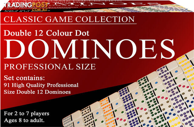 Dominoes Colour Dot Double 12 - Jdhsn16620 - 025766166203