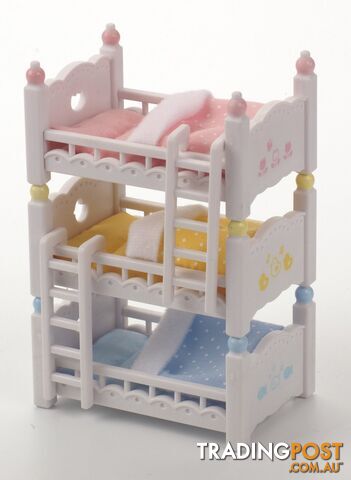 Sylvanian Families - Triple Bunk Beds Sf4448 - 5054131044483