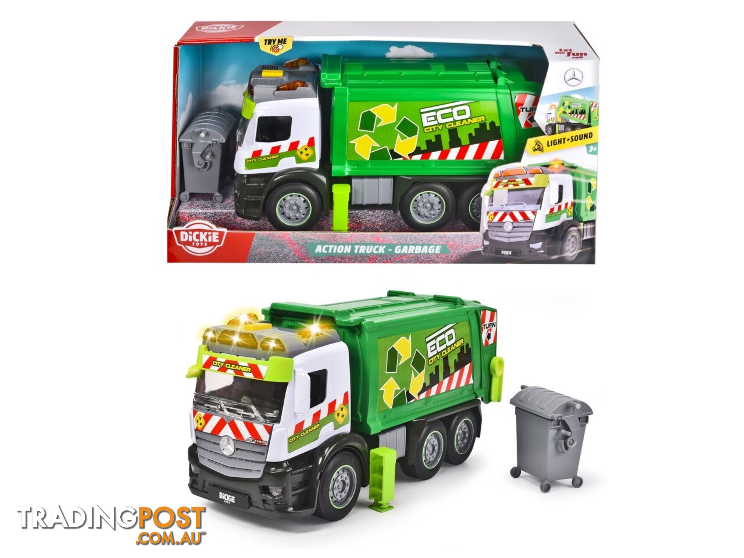 Dickie Toys Garbage Truck Lights & Sound 26cm - Rpdk76152 - 4006333076152