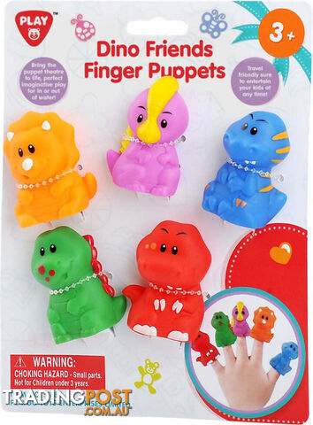 Playgo Toys Ent. Ltd - Dinosaur Finger Puppets - Art65461 - 4892401018885