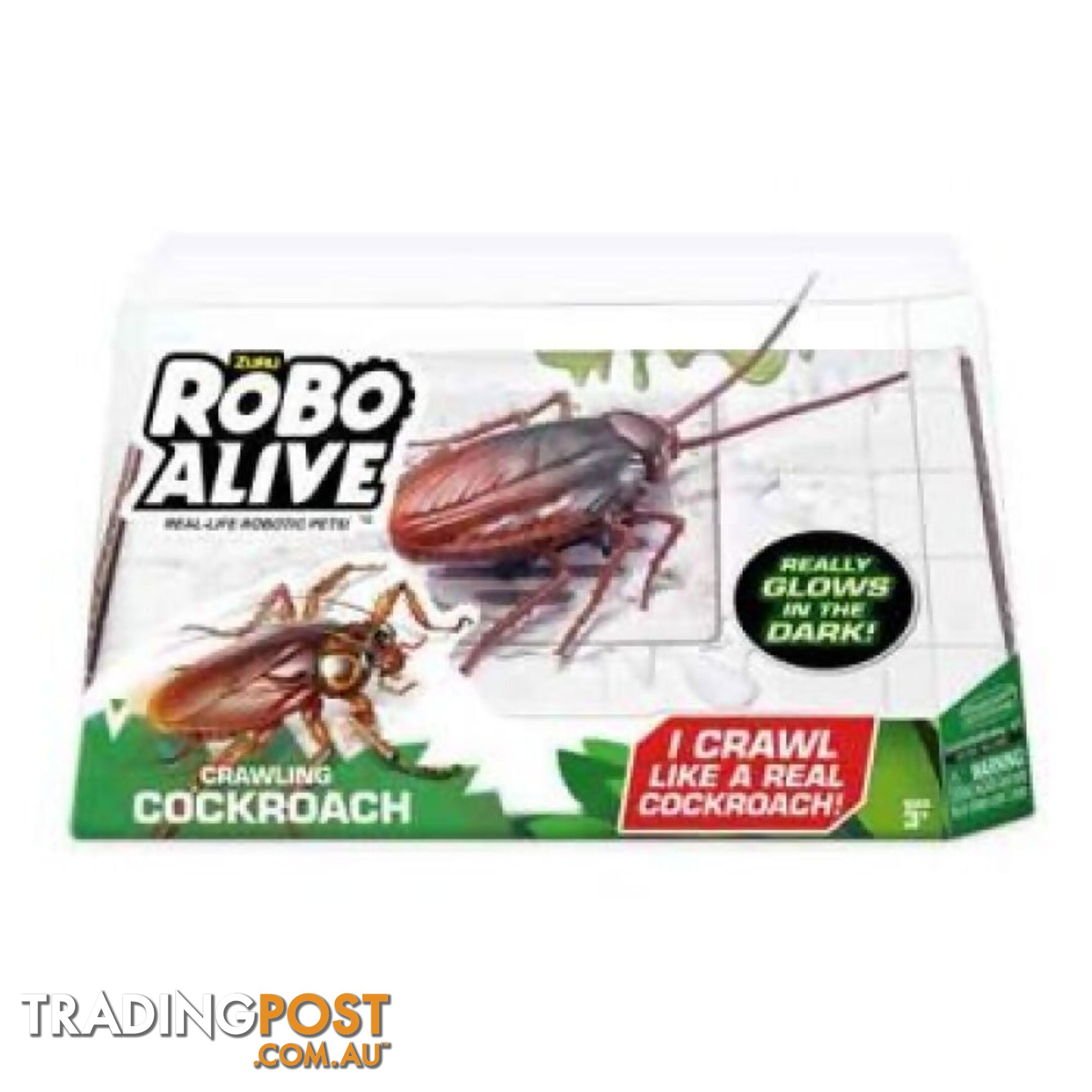 Zuru - Robo Alive Glow In The Dark Crawling Cockroach - Azazt7152 - 193052033413