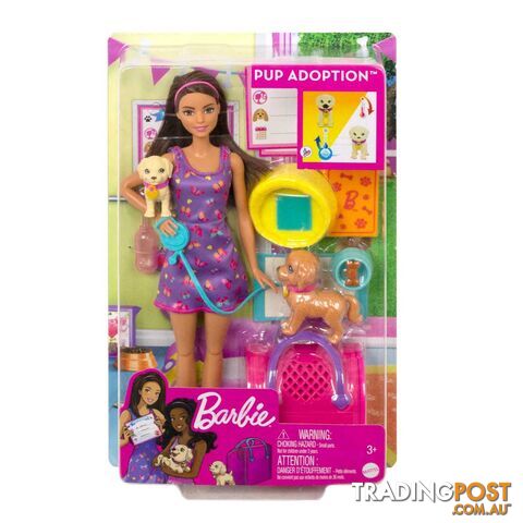 Barbie Pup Adoptionâ„¢ Doll and Accessories - Mahkd86 - 194735101764