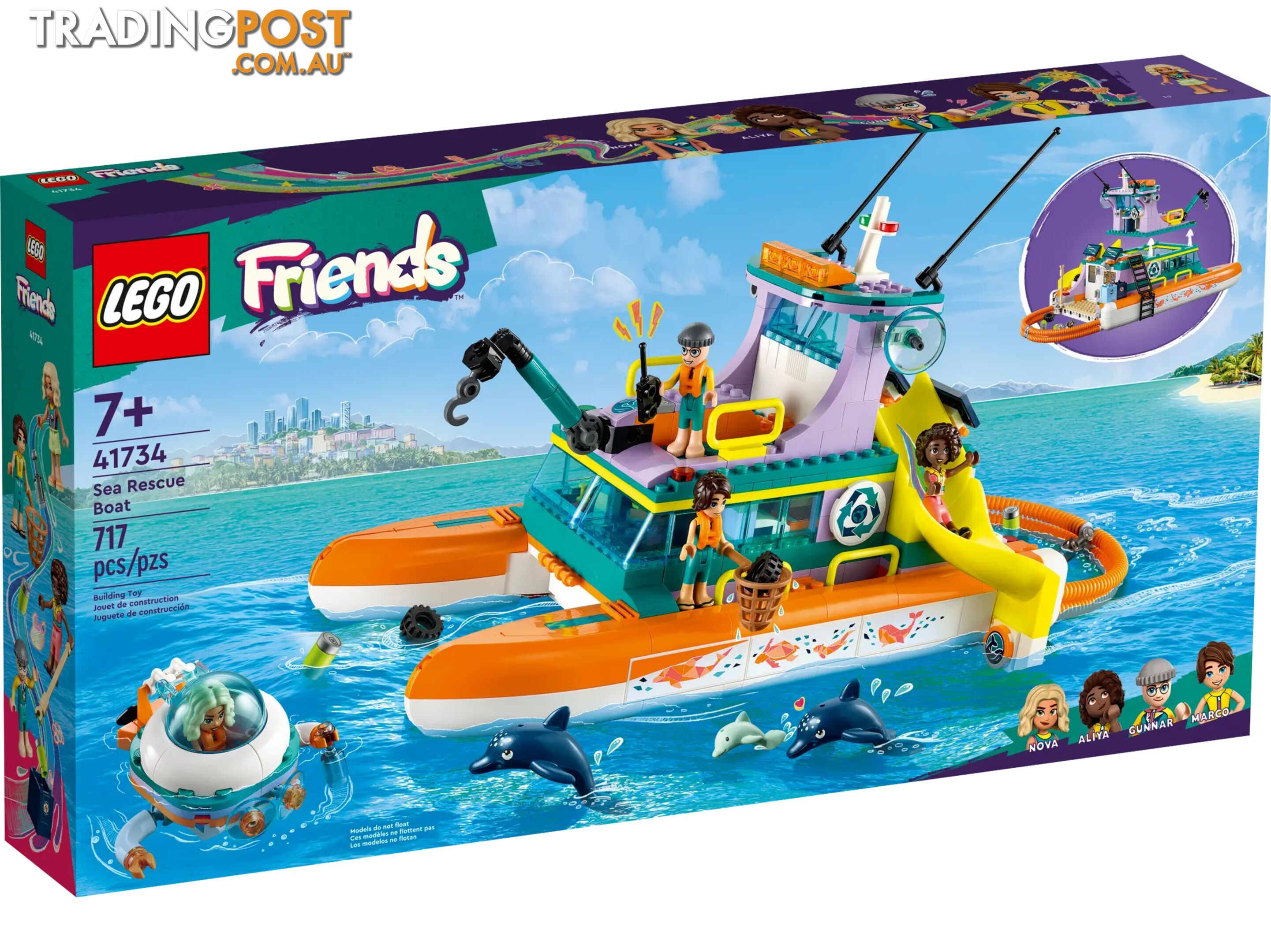 LEGO 41734 Sea Rescue Boat - Friends - 5702017415192