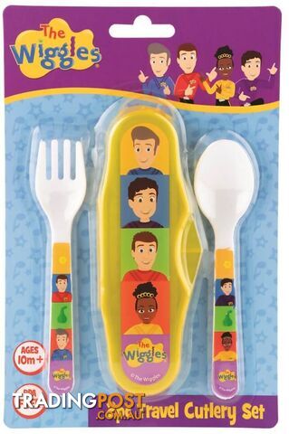 The Wiggles - 2pc Travel Cutlery Set - Fruit Salad Design - Jswig6083 - 9319057060839