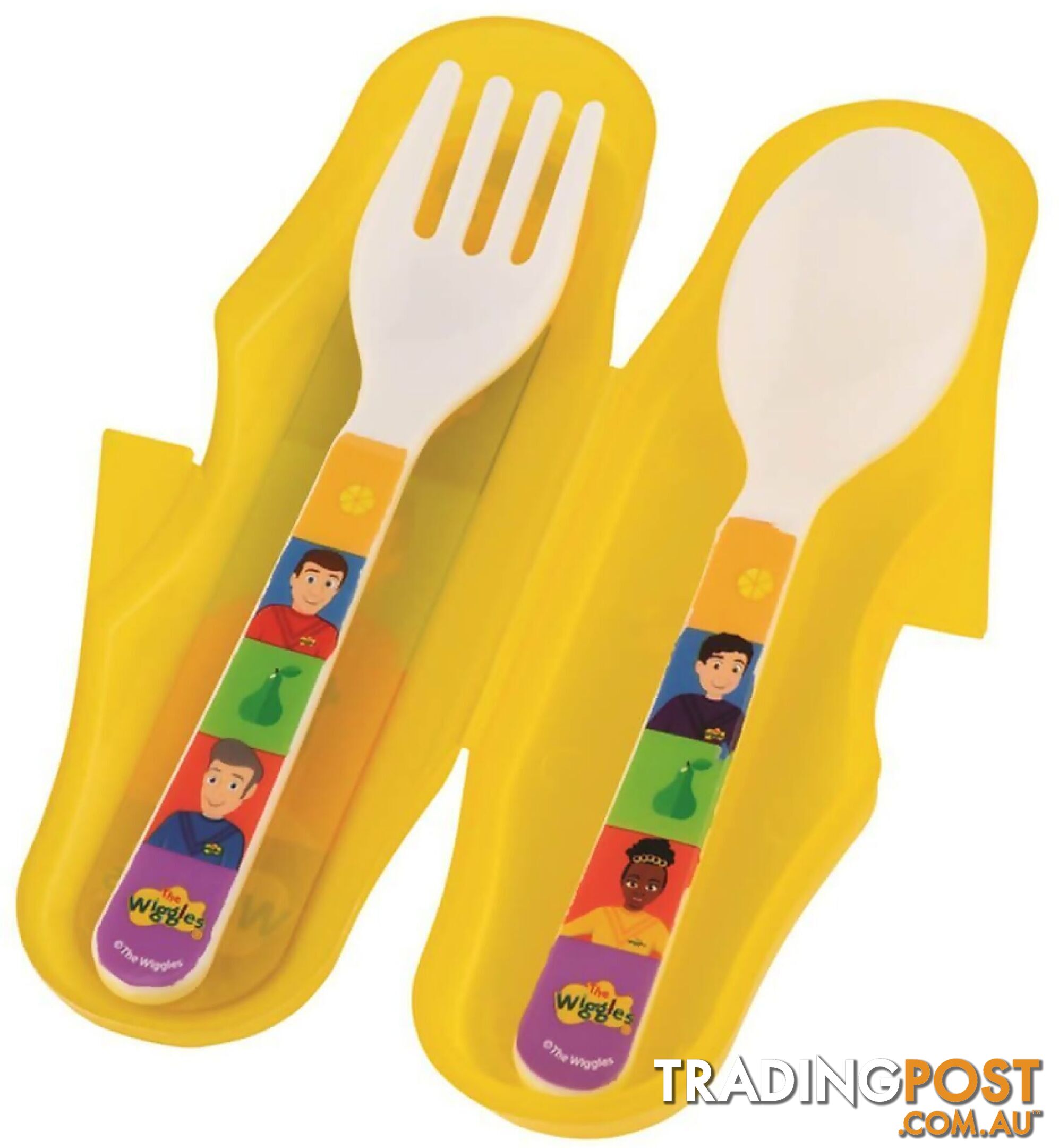The Wiggles - 2pc Travel Cutlery Set - Fruit Salad Design - Jswig6083 - 9319057060839