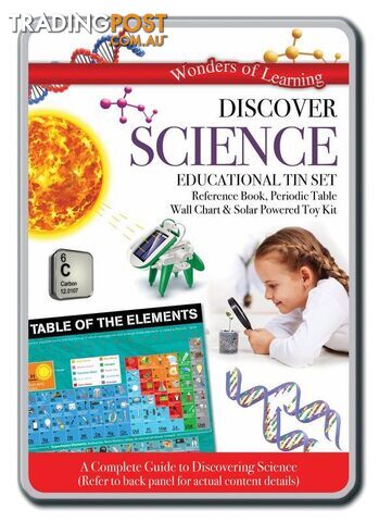 Discover Science Educational Tin Set Incl Solar Powered Toy Art63339 - 9781786903624