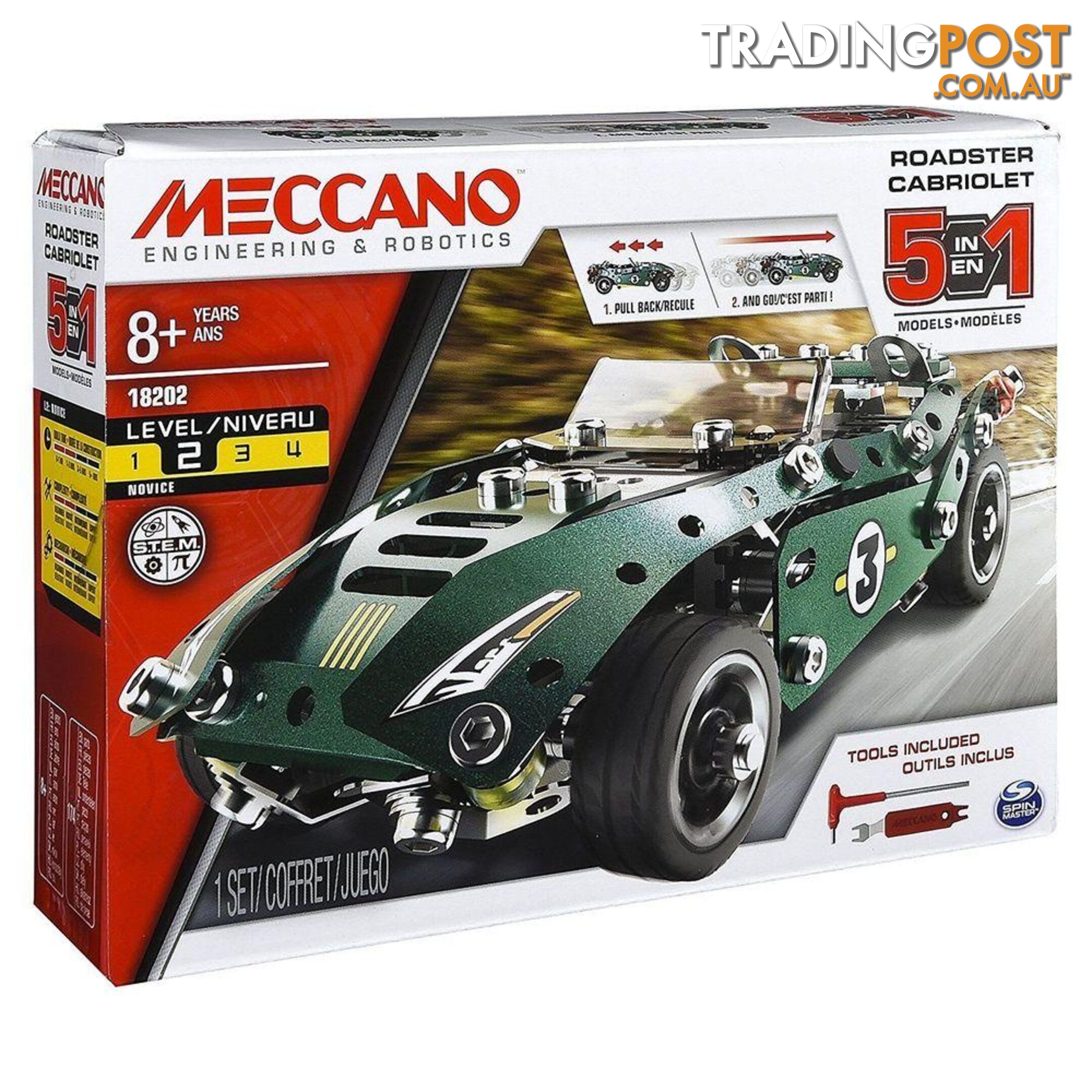 Meccano - Pull Back Roadster Si6040176 - 778988529065