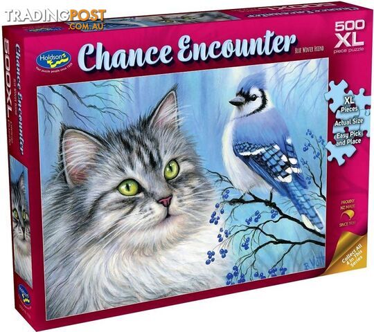 Holdson - Chance Encounter Blue Winter Friend Jigsaw Puzzle 1000 Pieces - Jdhol773329 - 9414131773329