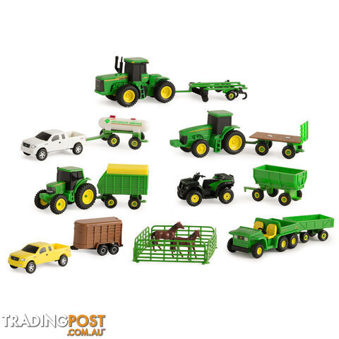 John Deere - Tomy 20 Piece Farm Toy Set - Lc35265bp - 036881352655