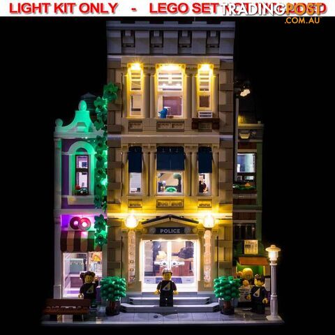 LIGHT KIT for LEGO Police Station 10278 - Light My Bricks - 744109767135