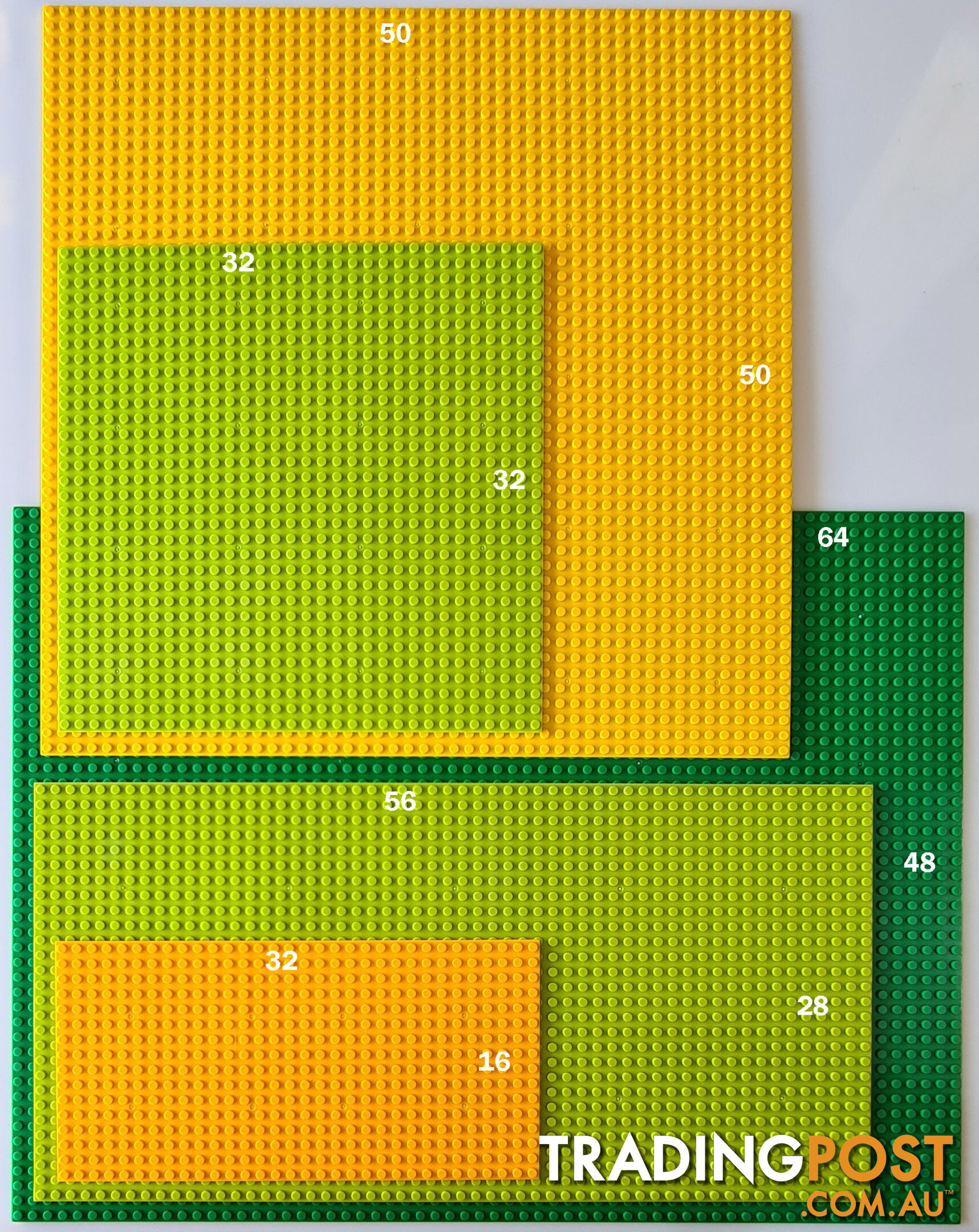 BASEPLATE 32x32 Studs D/green Generic-classic - 0709081623169