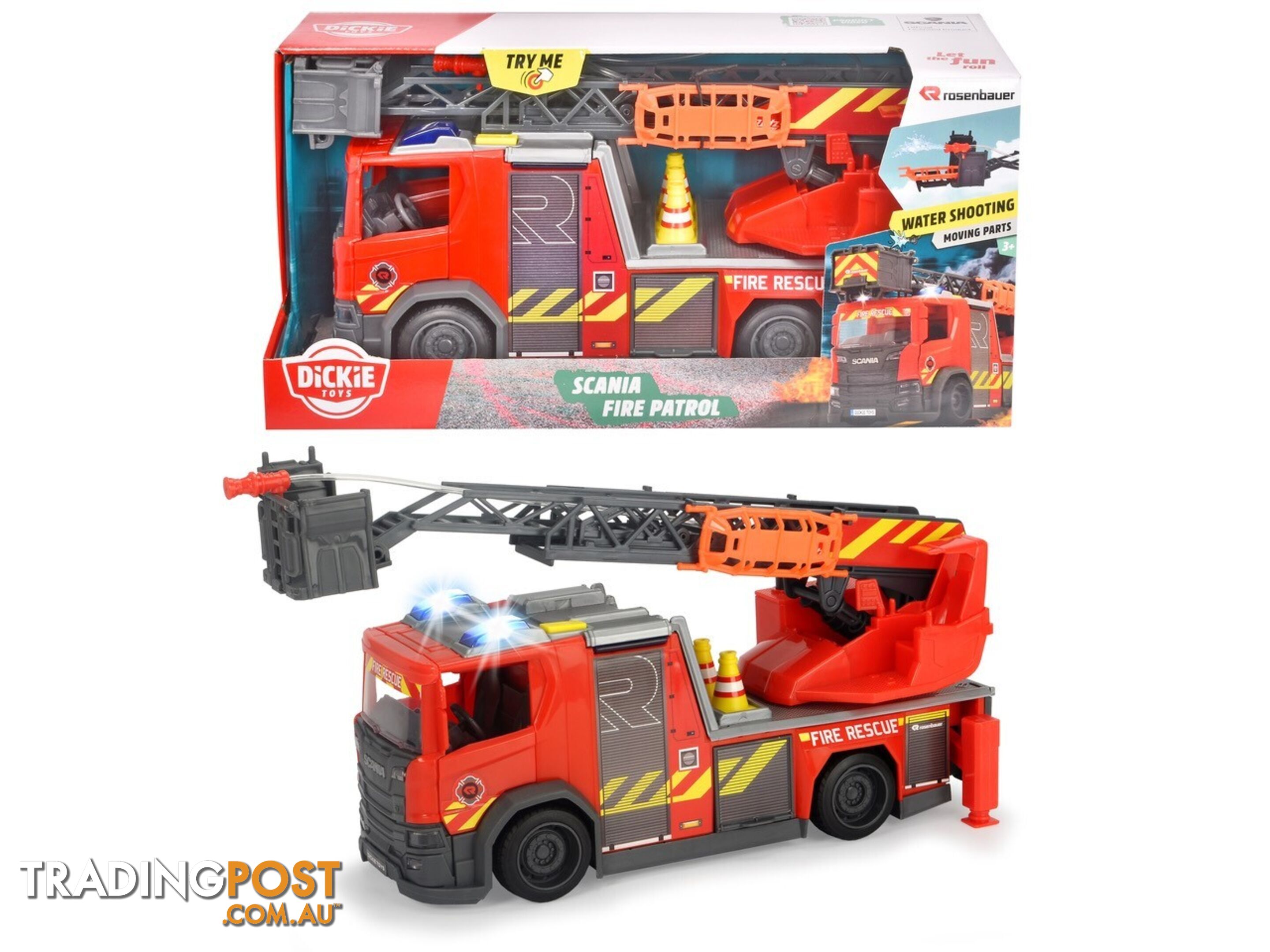 Dickie Toys Scania Fire Patrol L/S Dickie Toys 35cm - Rpdk66887 - 4006333066887