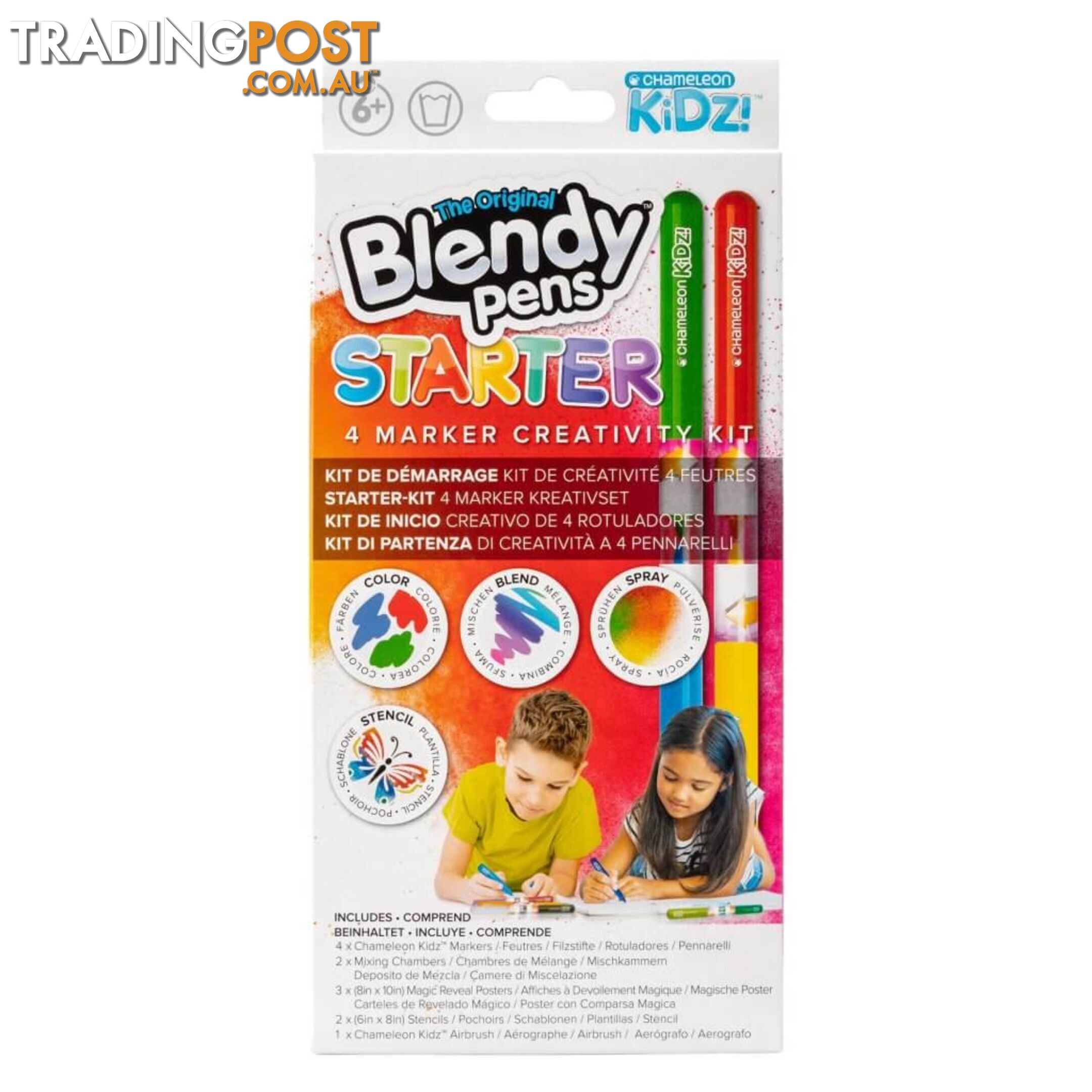 Chameleon Kidz- Starter 4pc Markers Kit- Cjck1001f - 812751022206